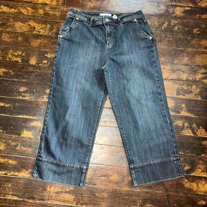 Chico’s straight leg Platinum cropped 1/8 jeans